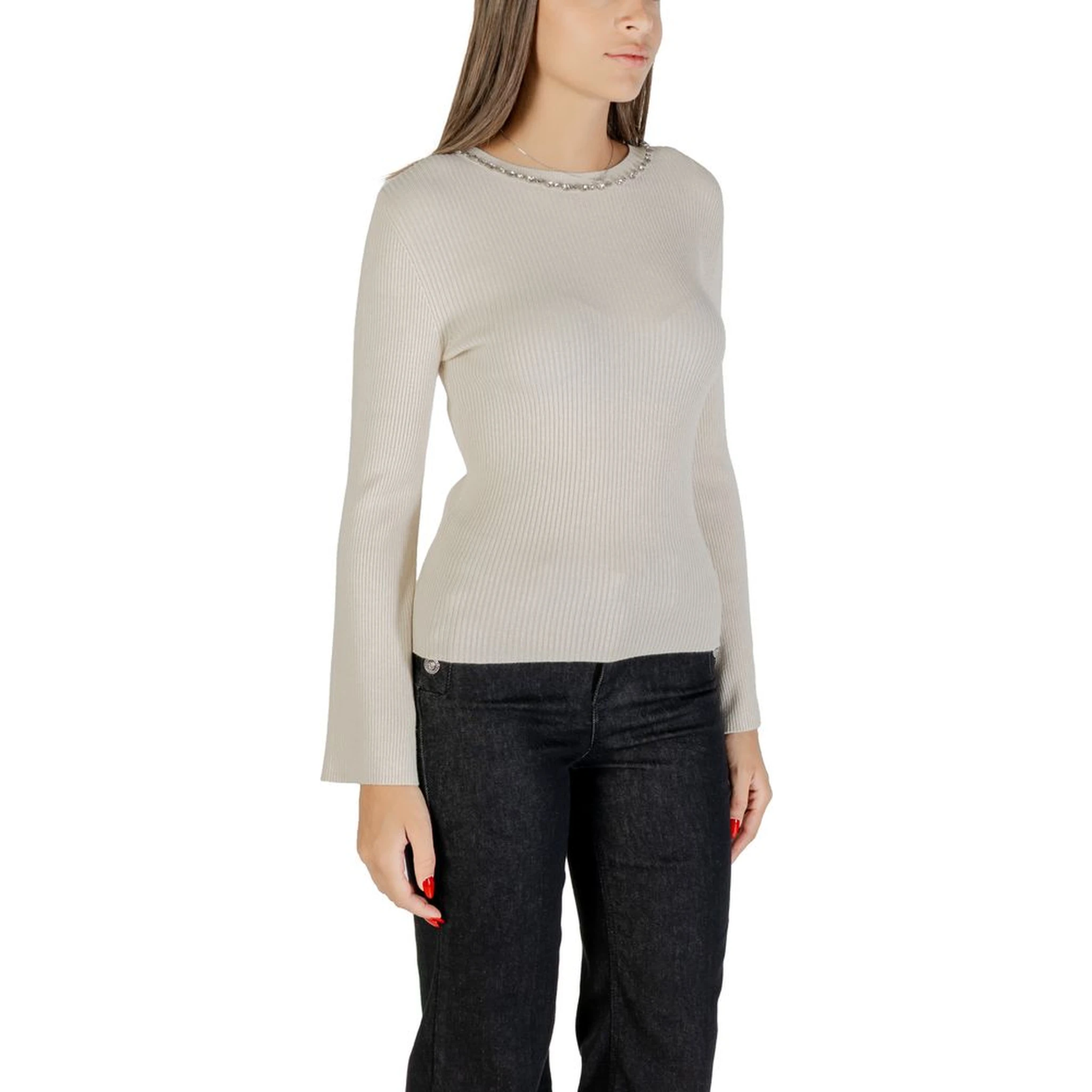 Beige Viscose Sweatshirt