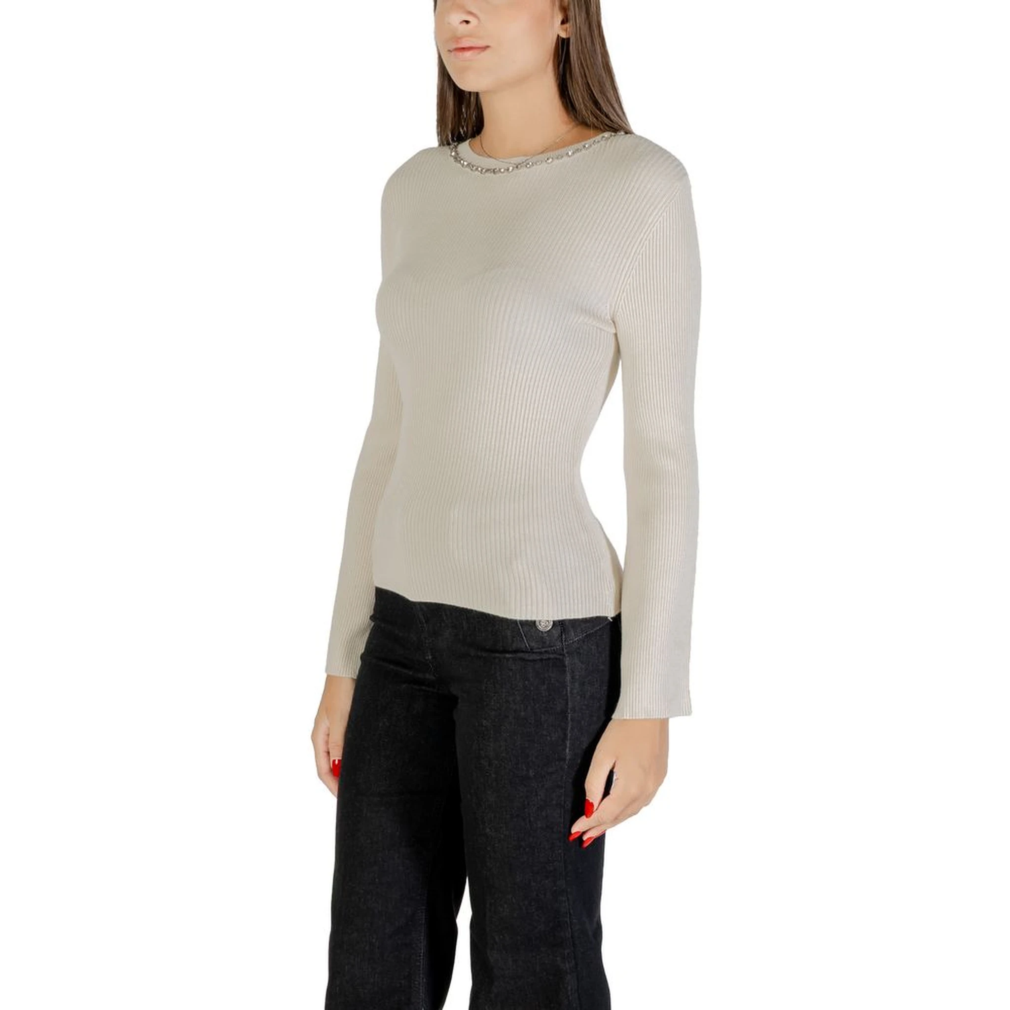 Beige Viscose Sweatshirt