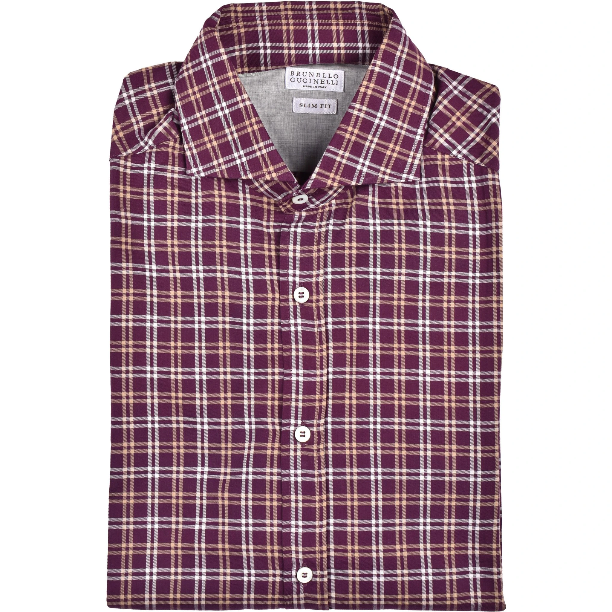 Brown Cotton Pattern Shirt