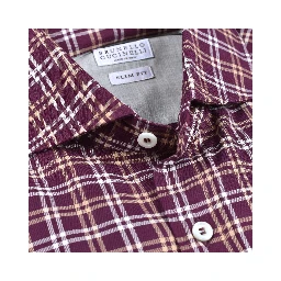 Brown Cotton Pattern Shirt