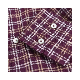 Brown Cotton Pattern Shirt