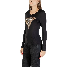 Black Cotton Long Sleeve T-Shirt