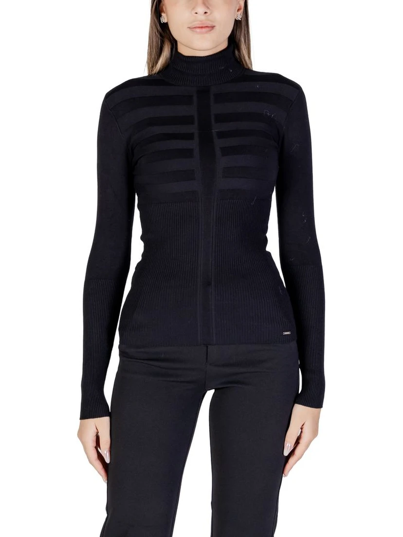 Black Viscose Turtleneck