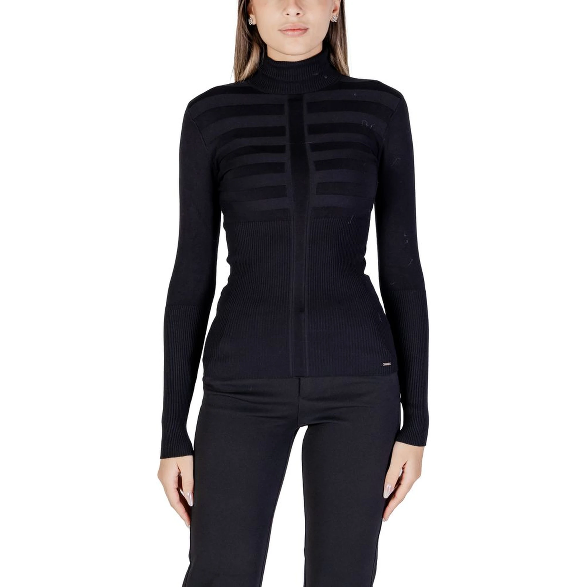 Black Viscose Turtleneck