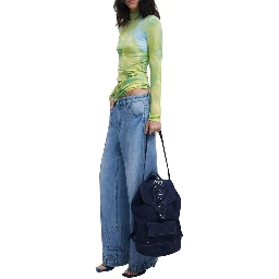 Blue Polyethylene Backpack