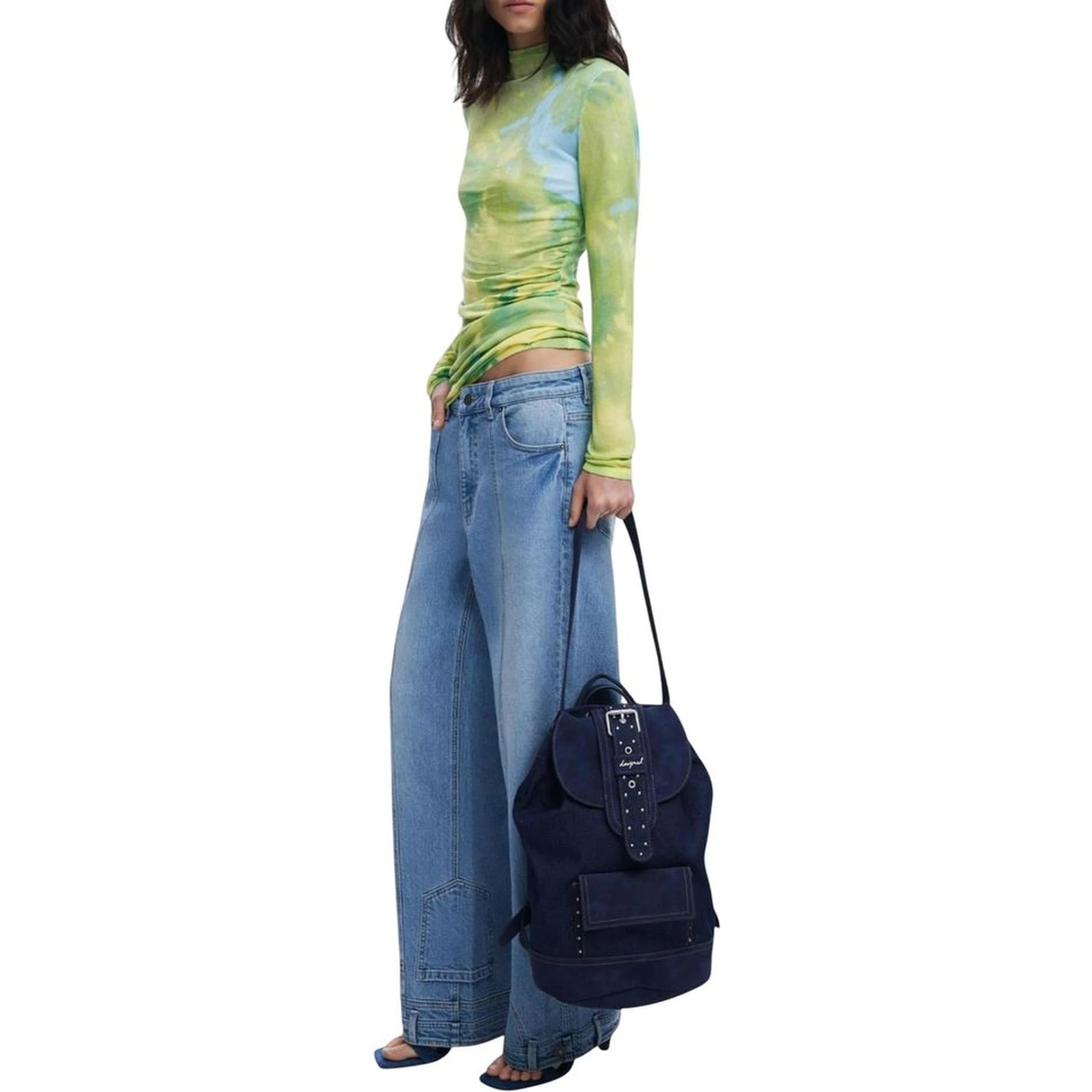 Blue Polyethylene Backpack