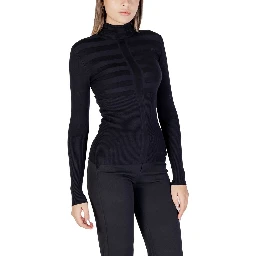 Black Viscose Turtleneck