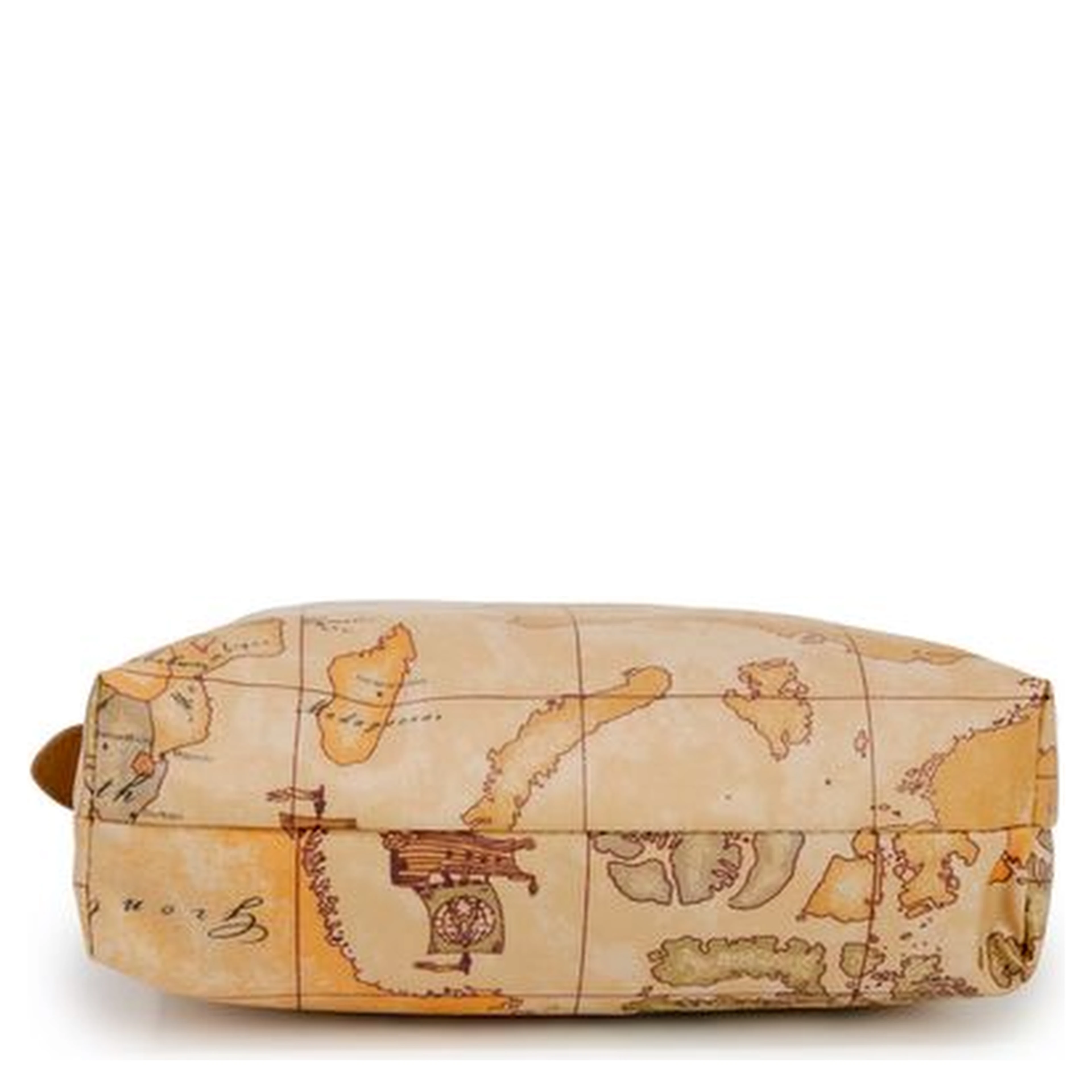 Beige Polyester Clutch Bag