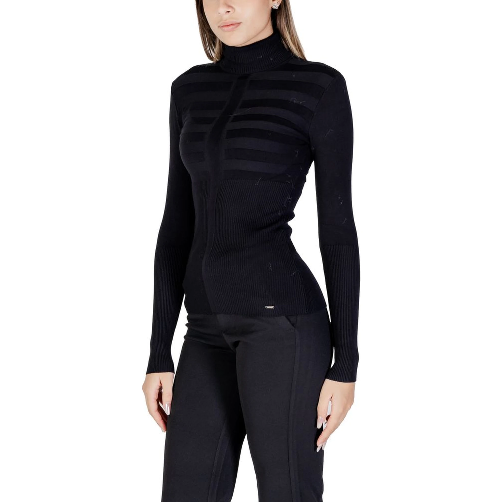 Black Viscose Turtleneck