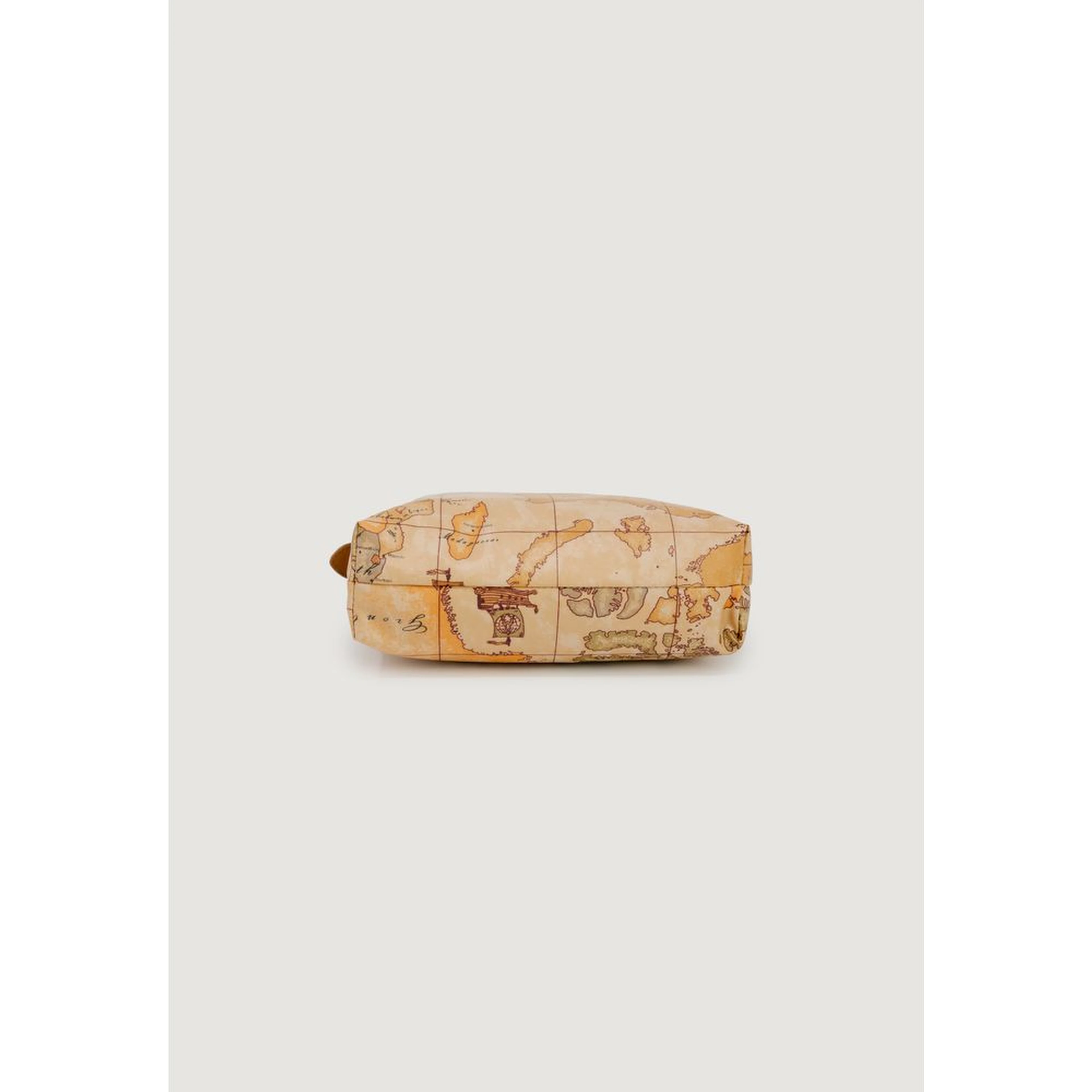 Beige Polyester Clutch Bag
