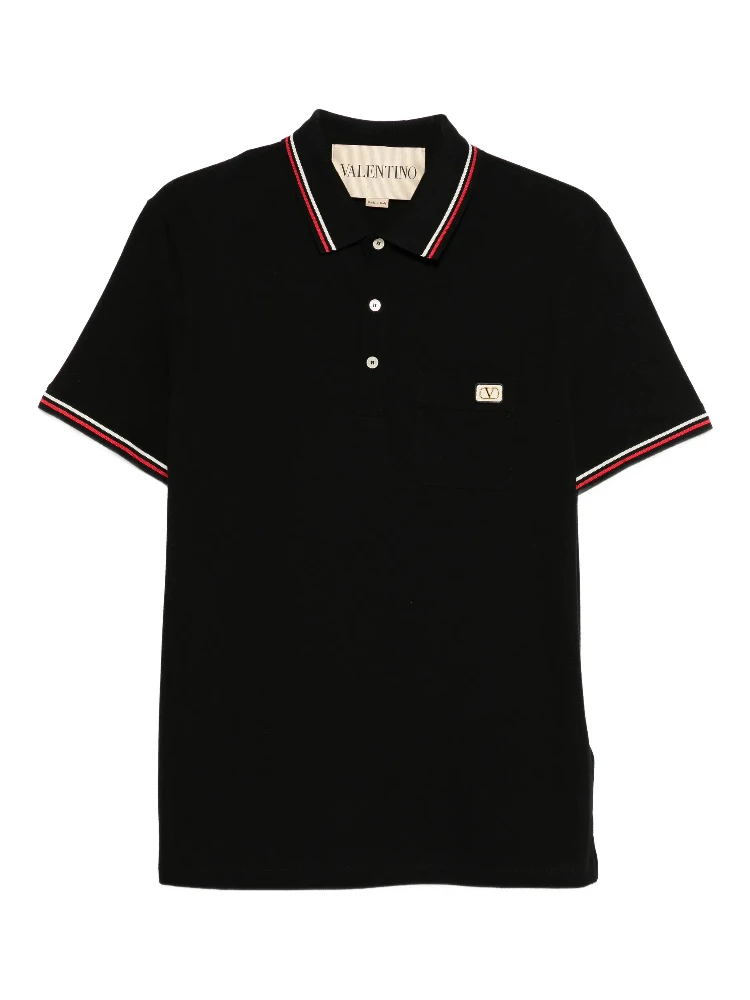Valentino Garavani T-shirts and Polos Black