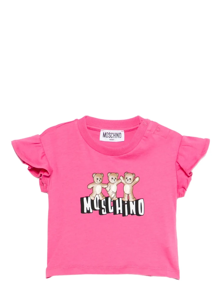 MOSCHINO KIDS T-shirts and Polos Fuchsia