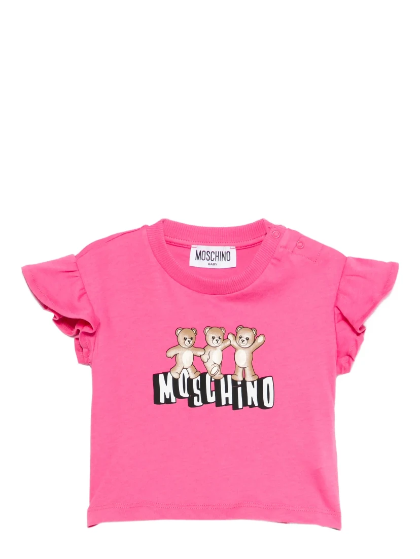MOSCHINO KIDS T-shirts and Polos Fuchsia