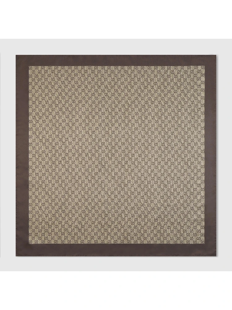 Silk GG scarf