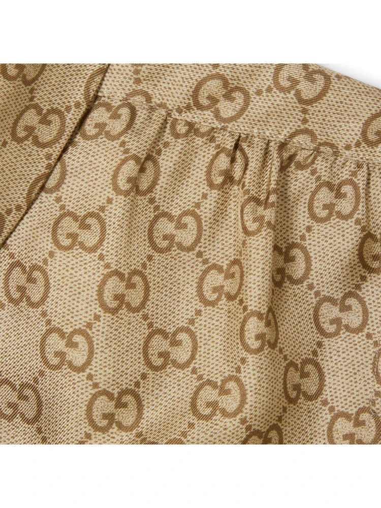 Silk GG shirt with bow alternative