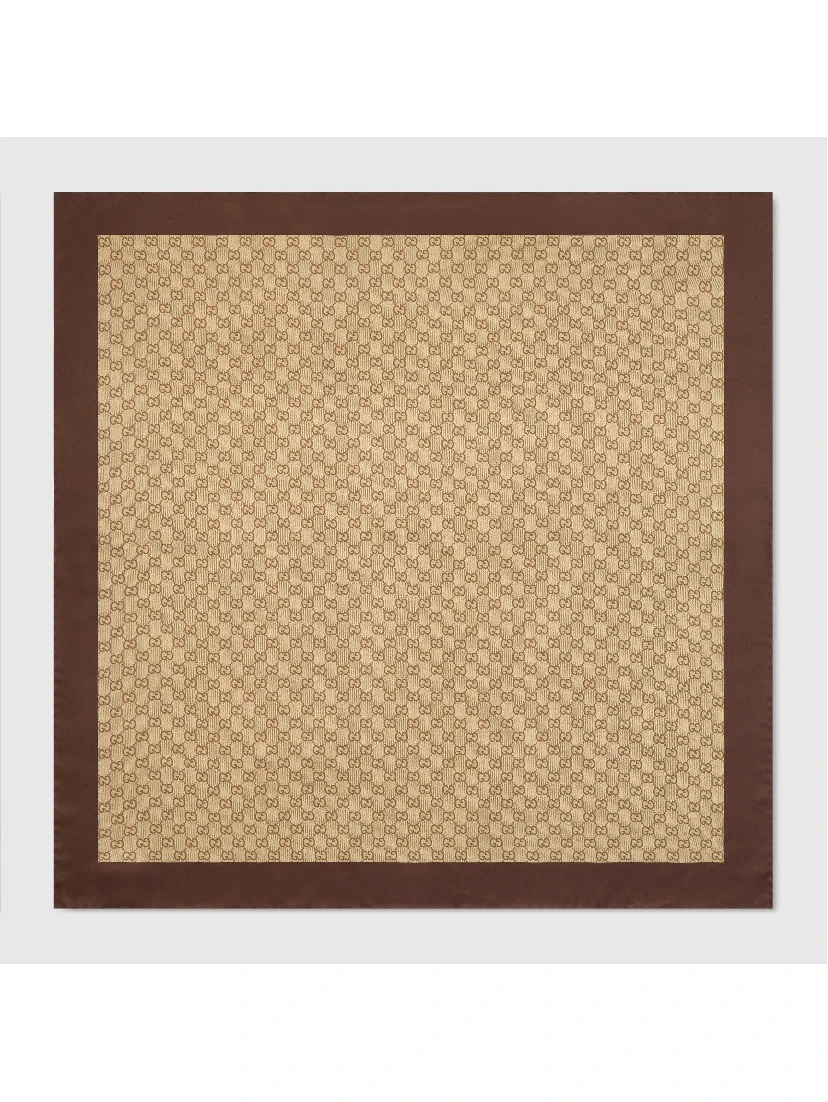 Silk GG scarf