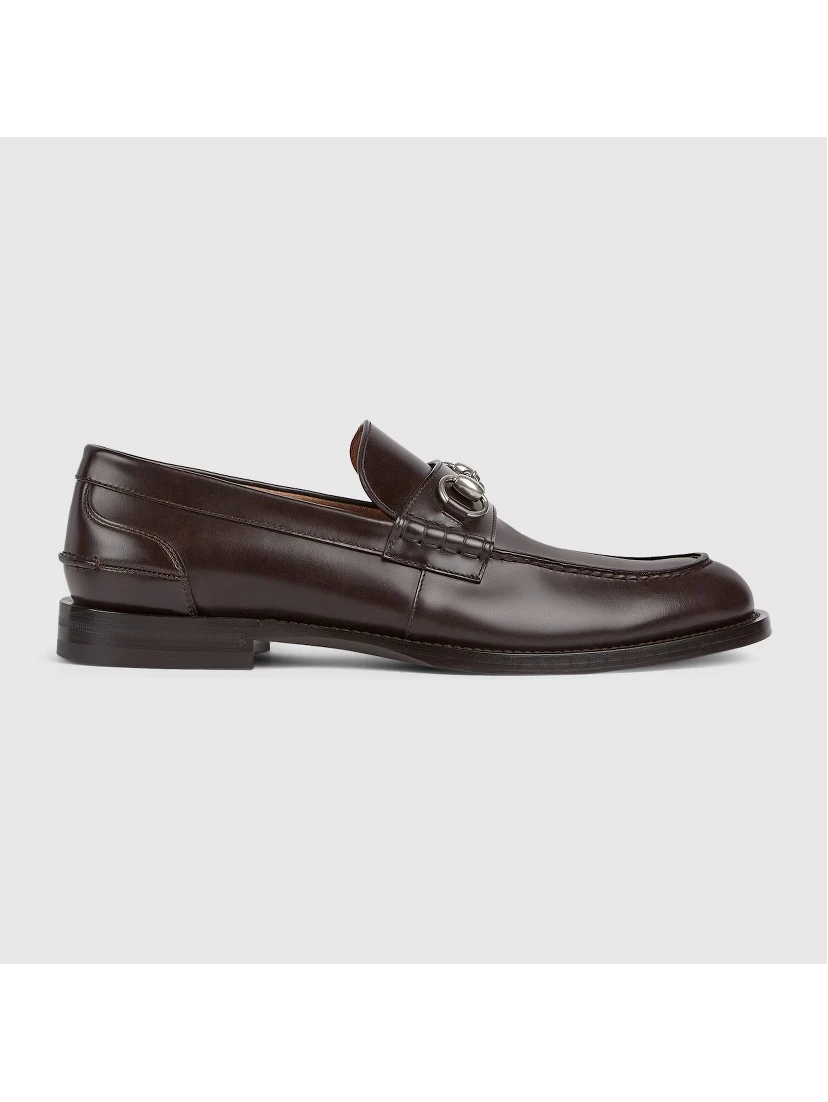 Leather loafers with Horsebit