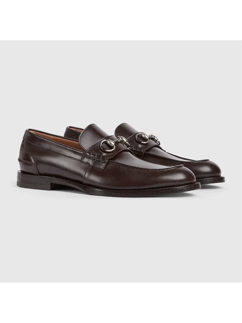 Leather loafers with Horsebit