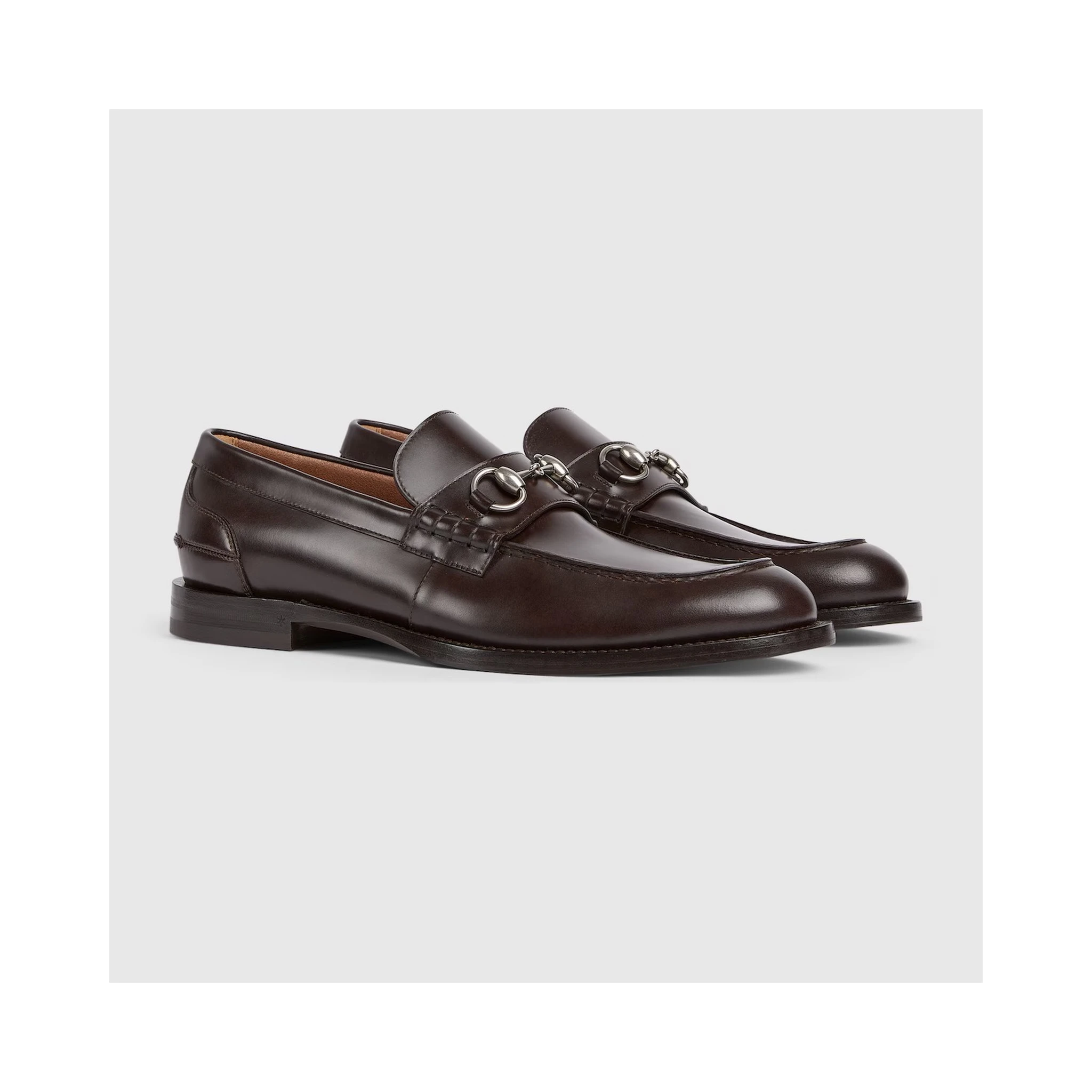 Leather loafers with Horsebit
