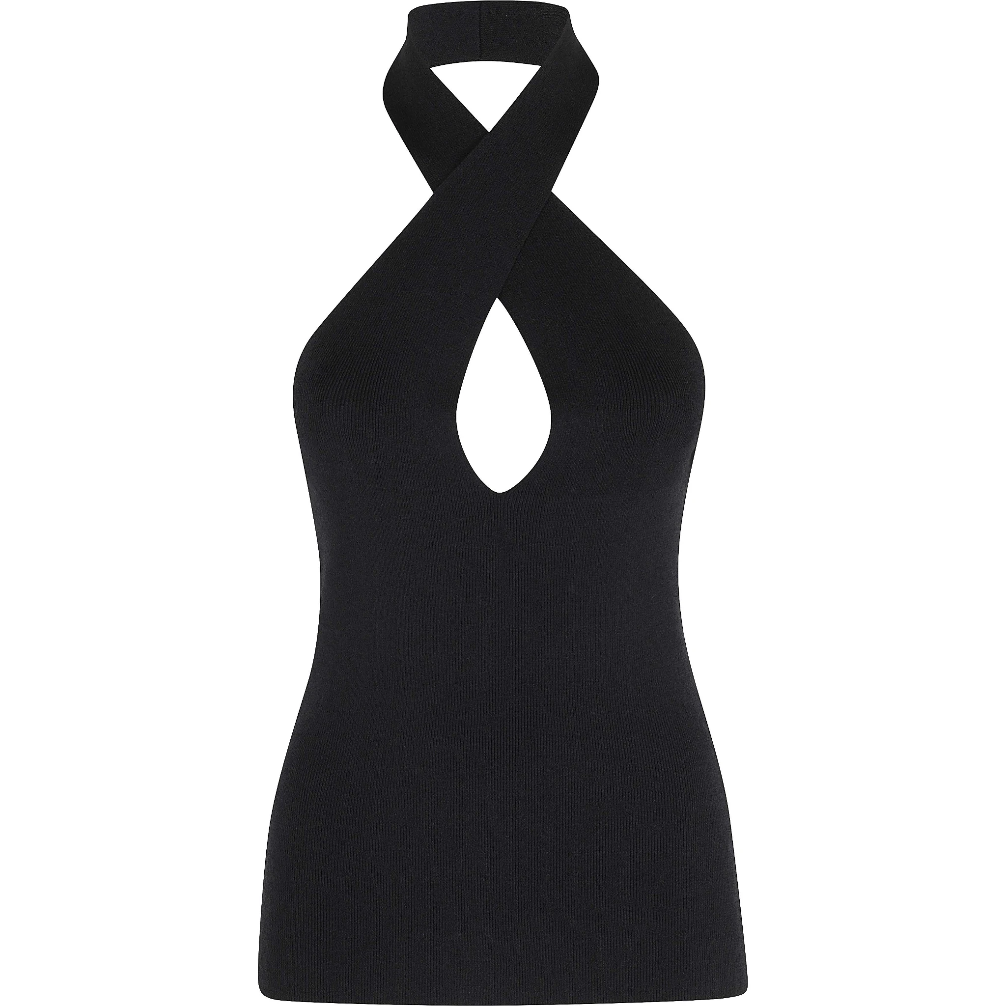 TOP SCOLLO INCROCIATO