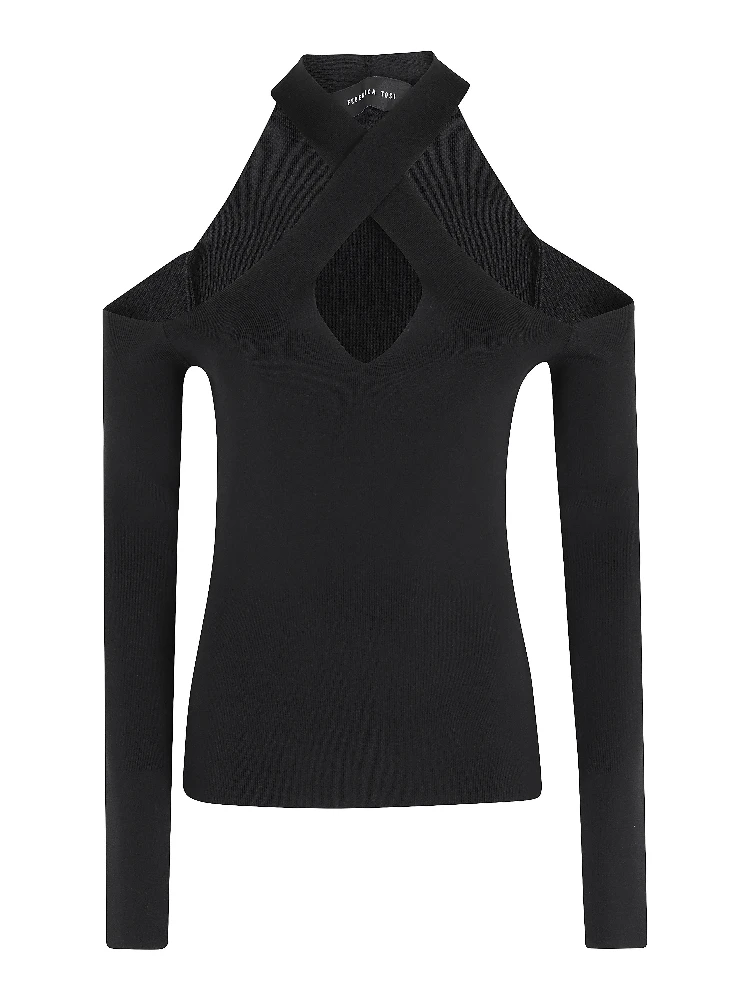 MAGLIA SCOLLO INCROCIATO