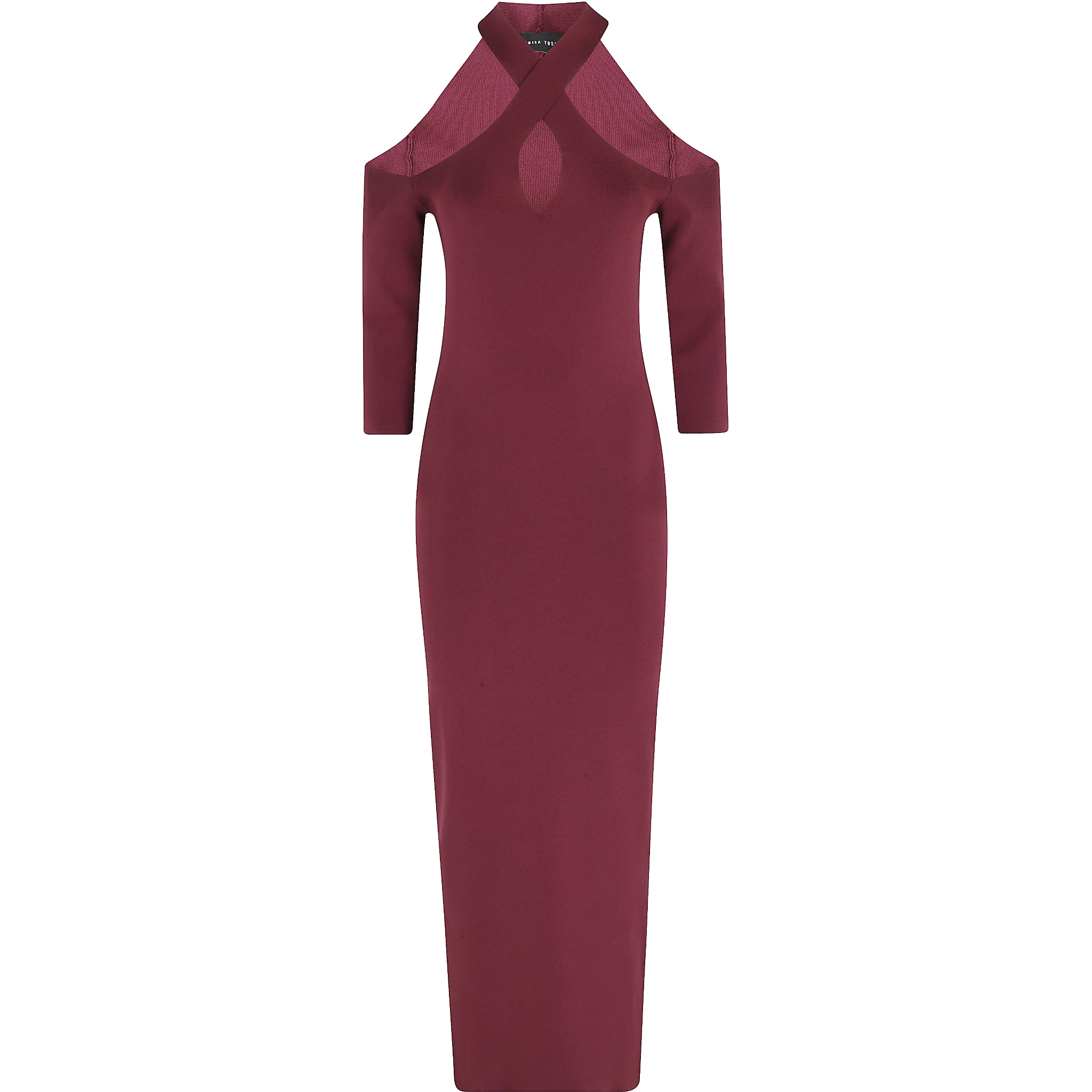 ABITO LUNGO SCOLLO INCROCIATO