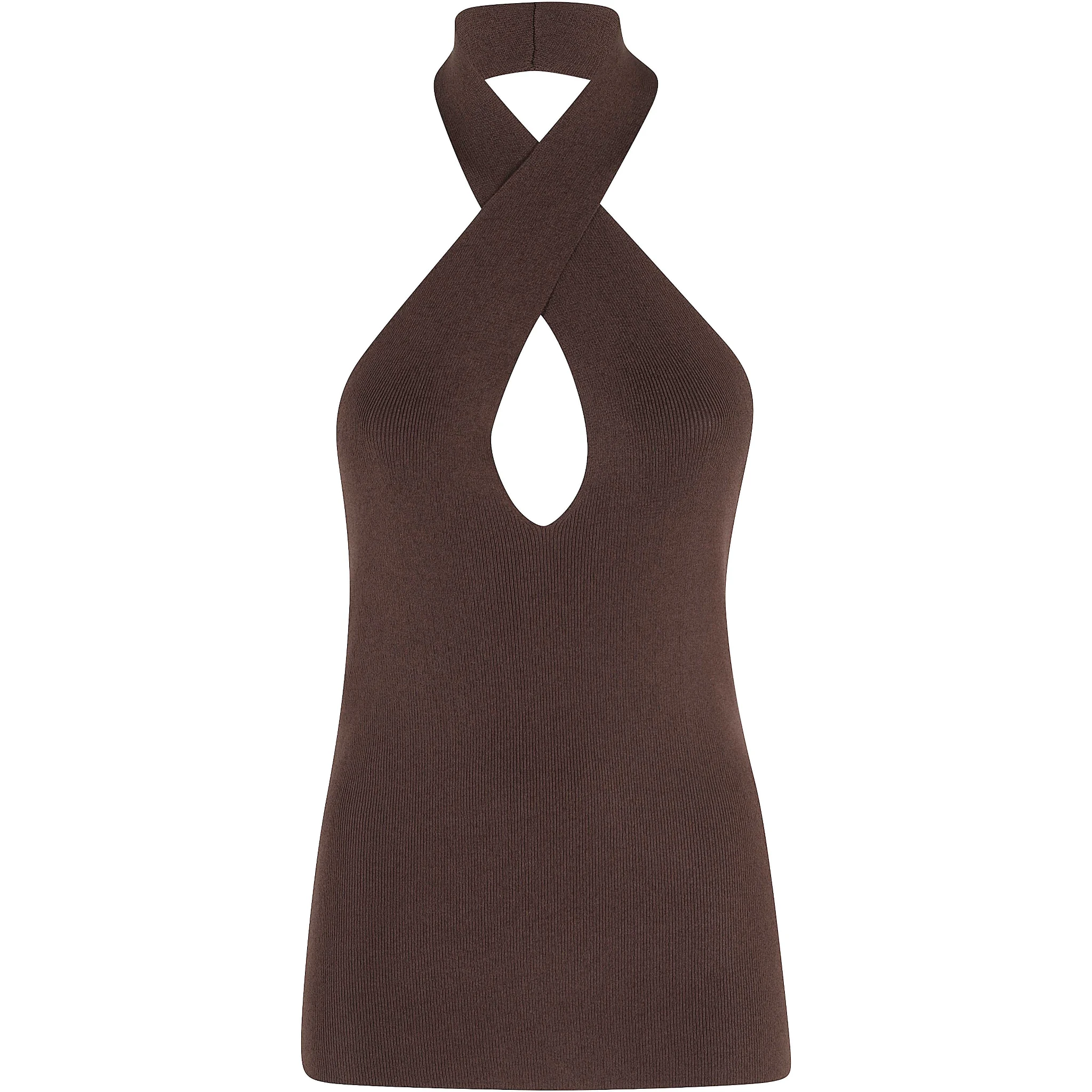 TOP SCOLLO INCROCIATO