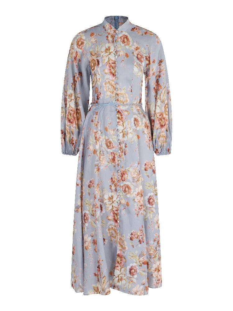 AWAKEN BILLOW MIDI DRESS