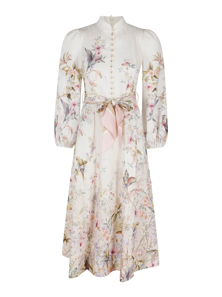 REBELLION BUTTON MIDI DRESS