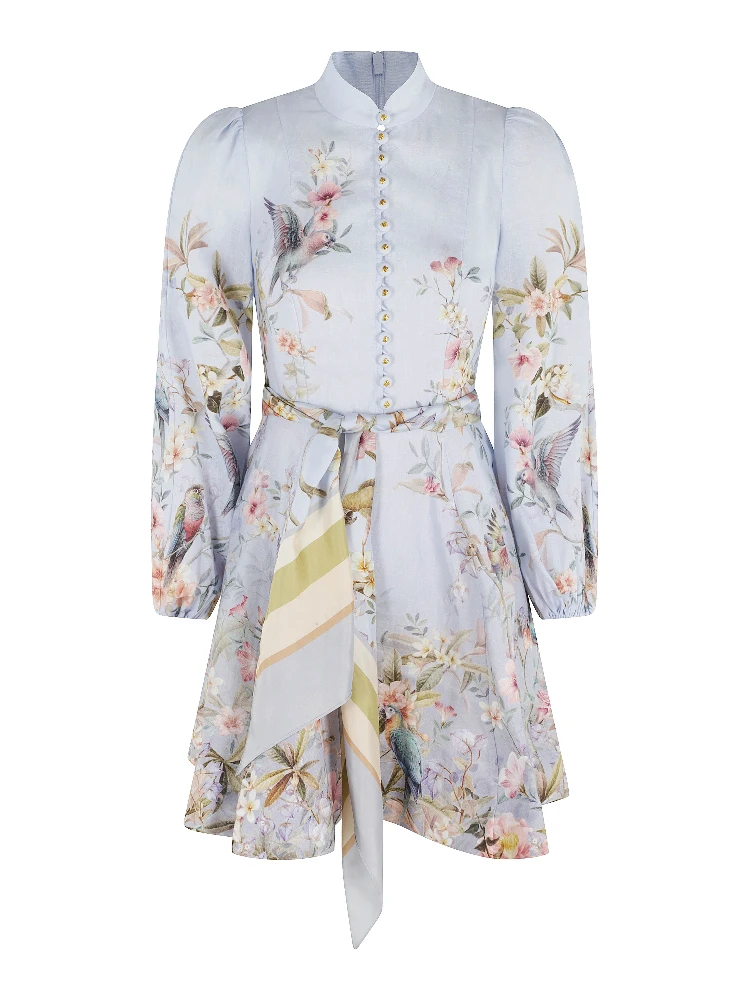 REBELLION BUTTON MINI DRESS