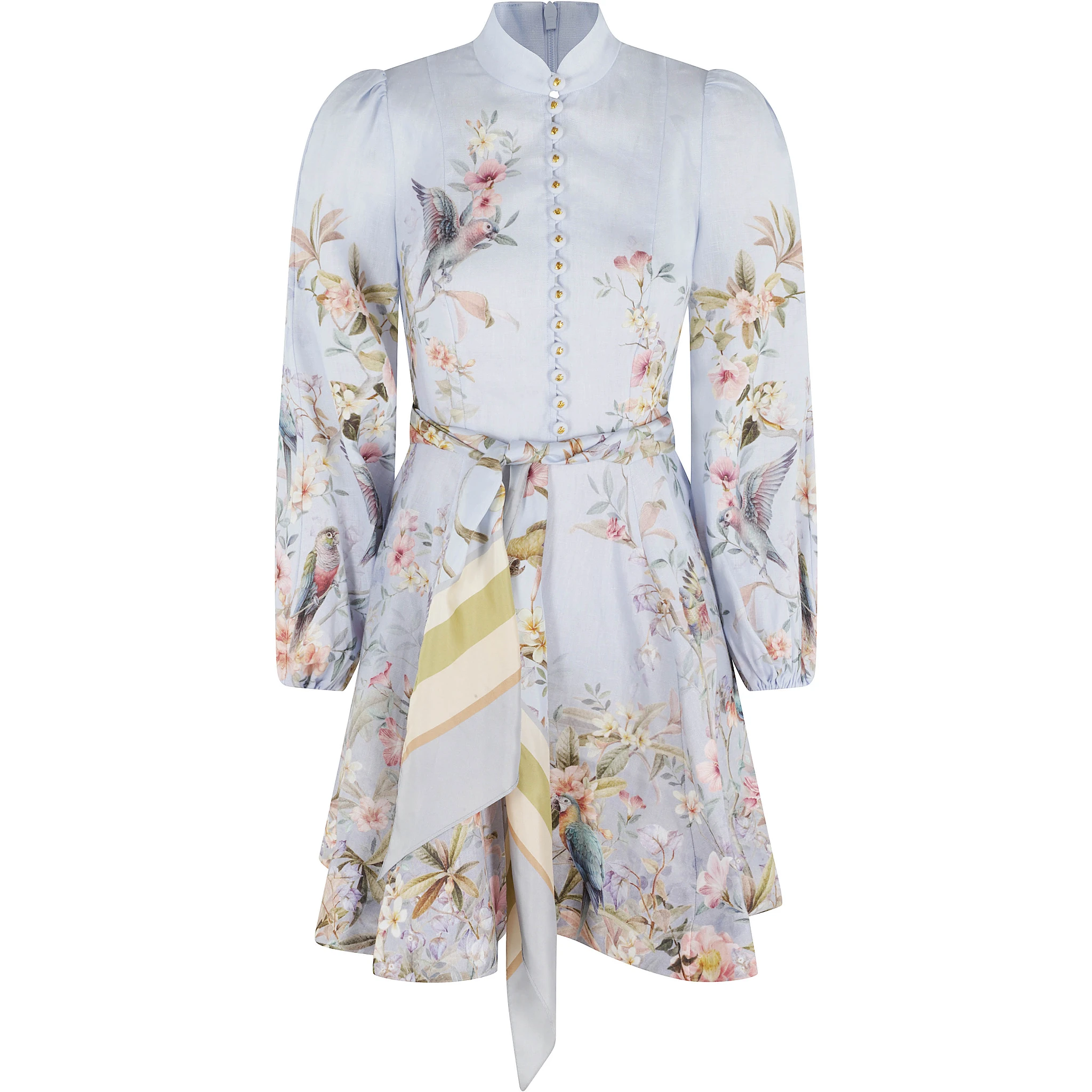 REBELLION BUTTON MINI DRESS