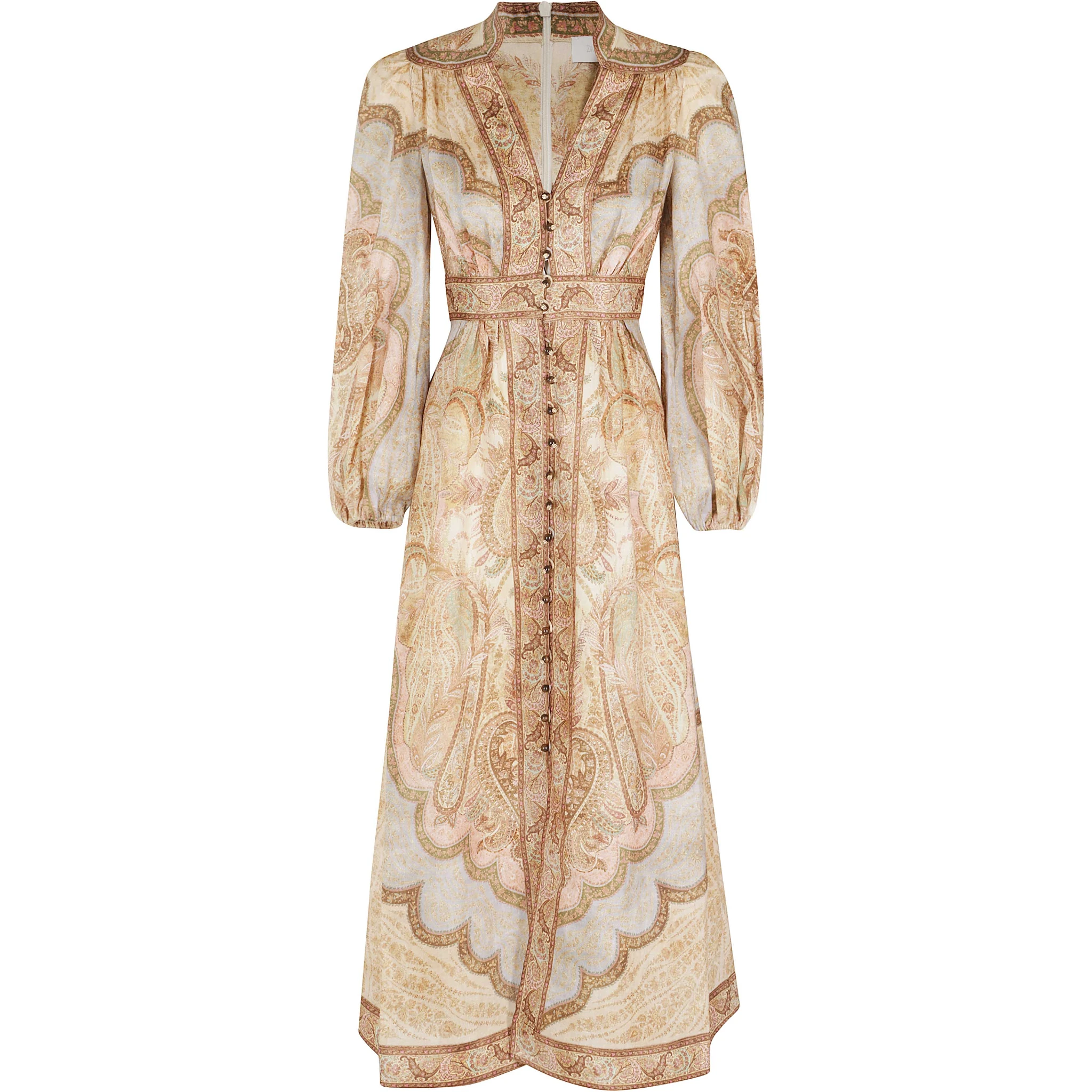 WANDERLUST PLUNGE MIDI DRESS