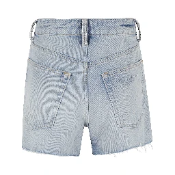 MID RISE RELAXED SHORT WITH CRYSTAL BELTLOOPS