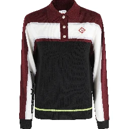 STRIPED OVERSIZED POLO SHIRT