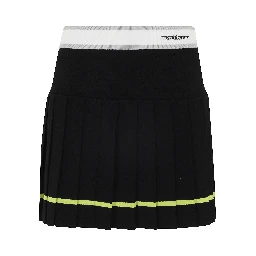 STRIPED PLEATED SKIRT