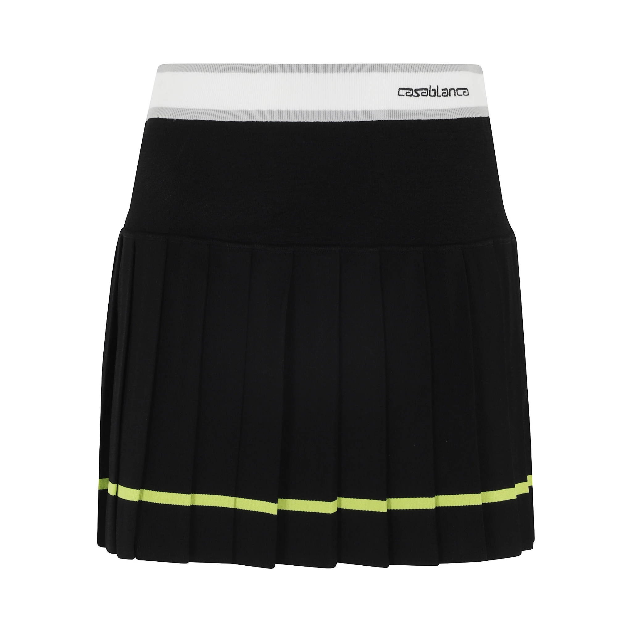 STRIPED PLEATED SKIRT