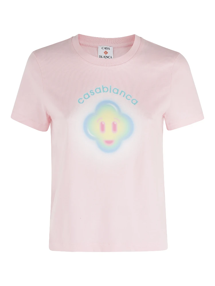 AIRBRUSH SMILEY FITTED TSHIRT