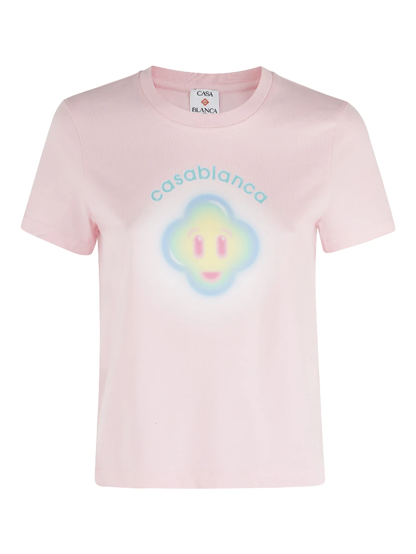 AIRBRUSH SMILEY FITTED TSHIRT