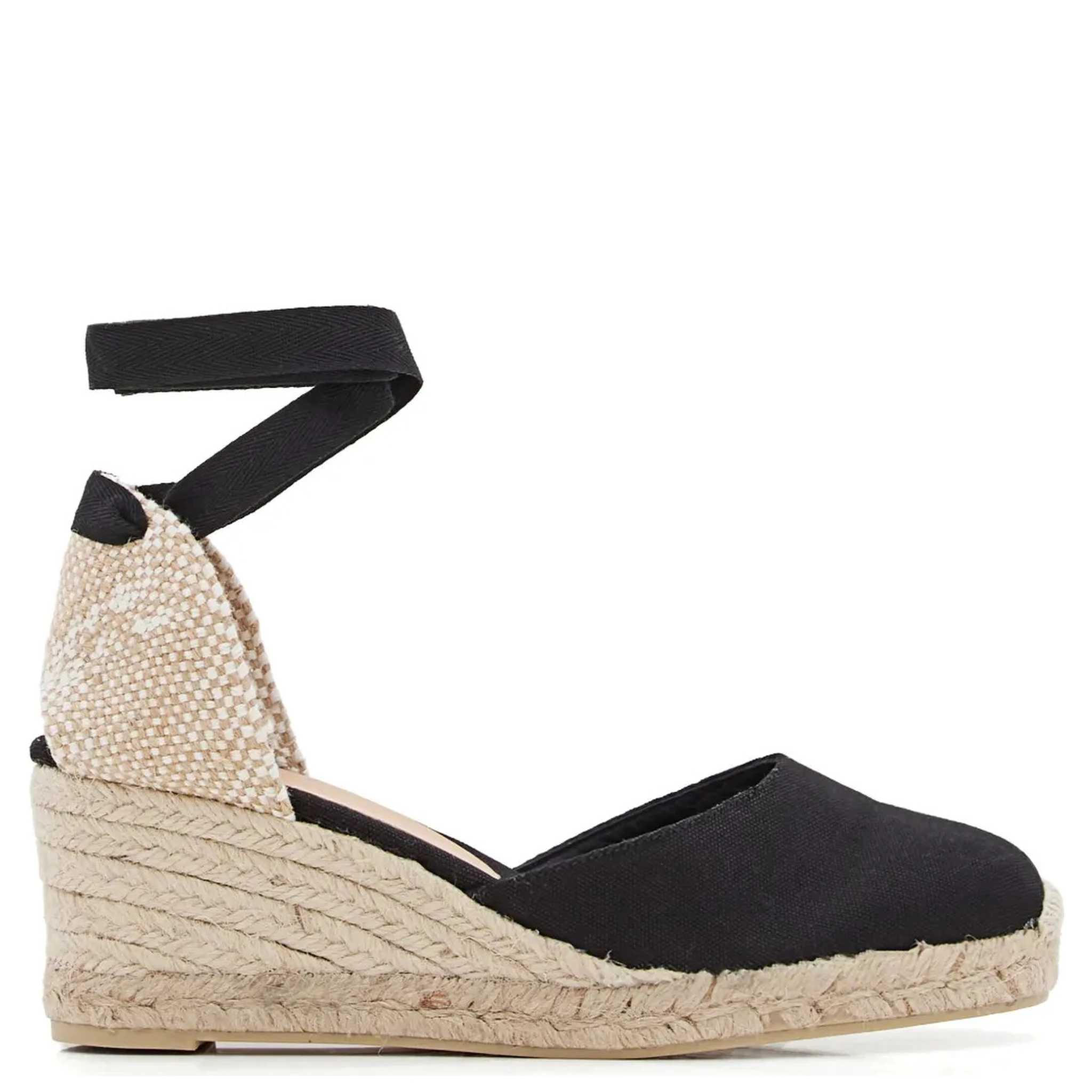 حذاء مسطح من كاستانير، أسود