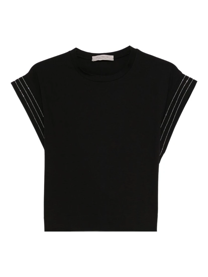 تيشيرتات وبولو سوداء من D EXTERIOR