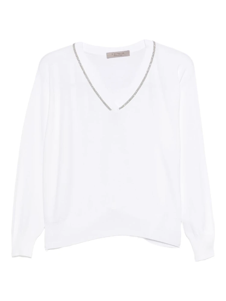 D EXTERIOR Sweaters White