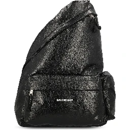 Black Arena Lambskin Explorer Backpack