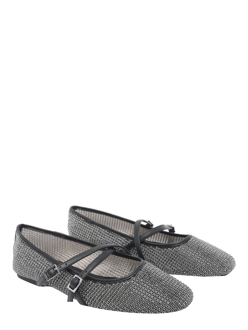 حذاء ستيف مادن مسطح أسود