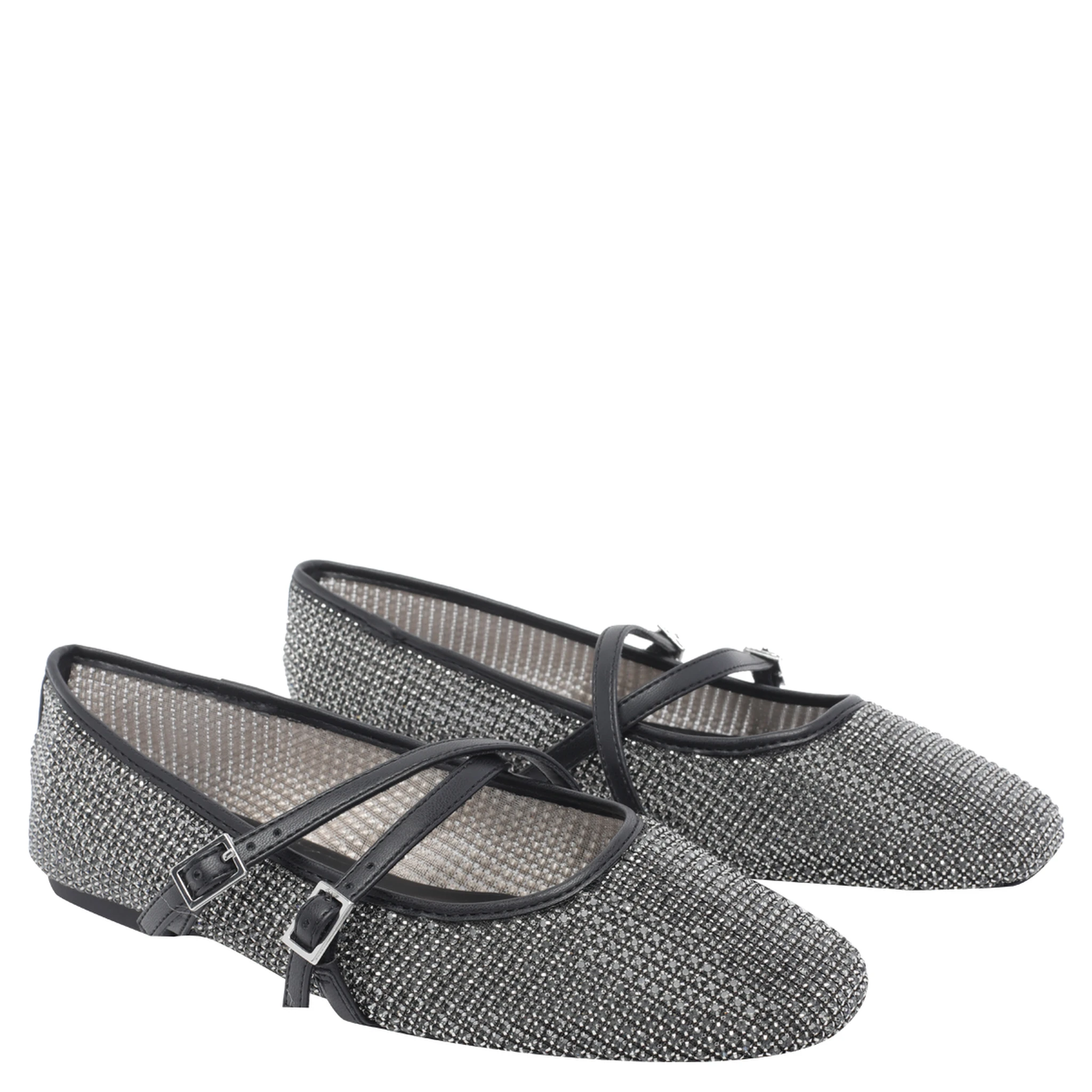 حذاء ستيف مادن مسطح أسود