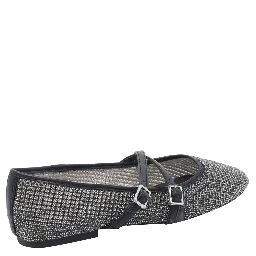 حذاء ستيف مادن مسطح أسود