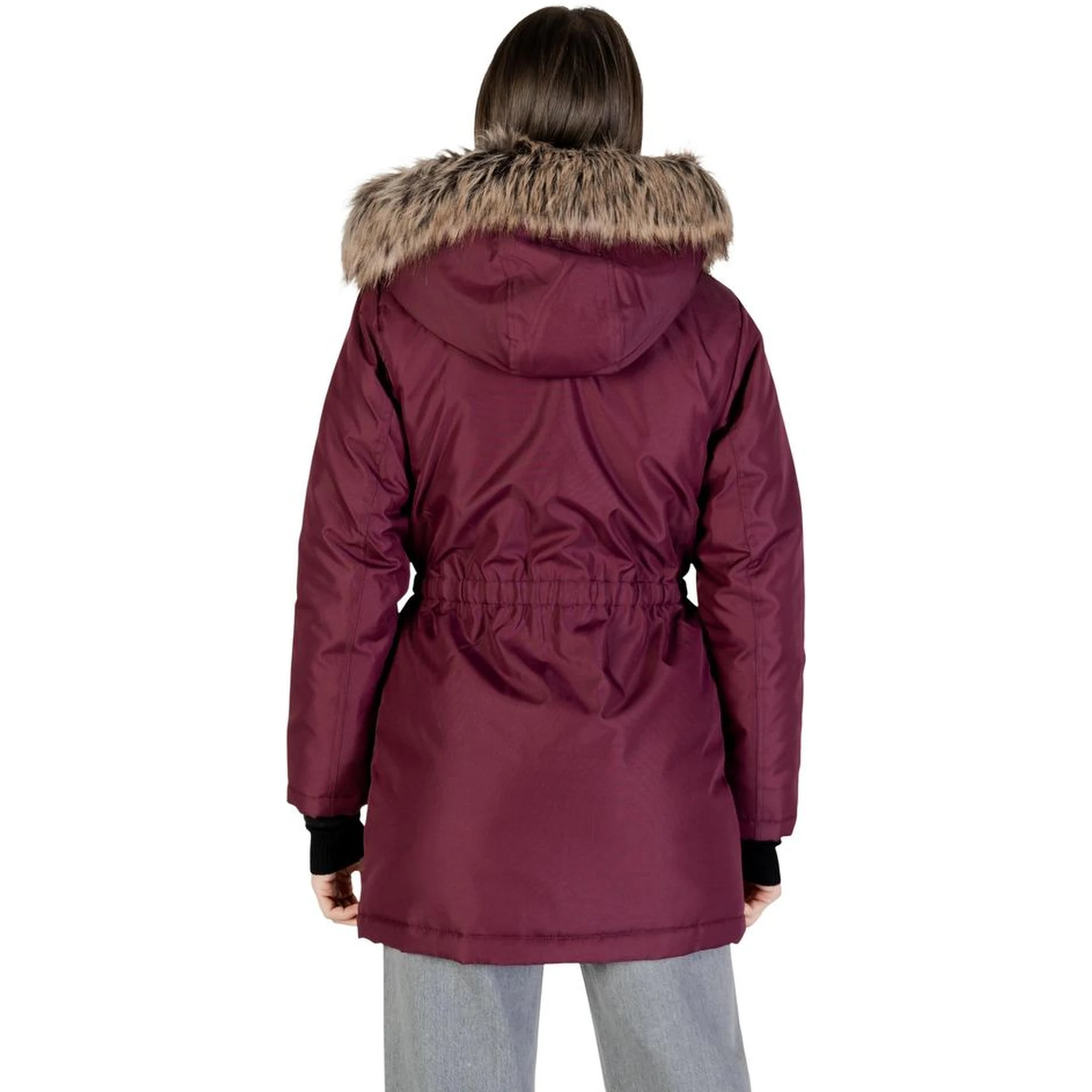 Bordeaux Polyester Parka