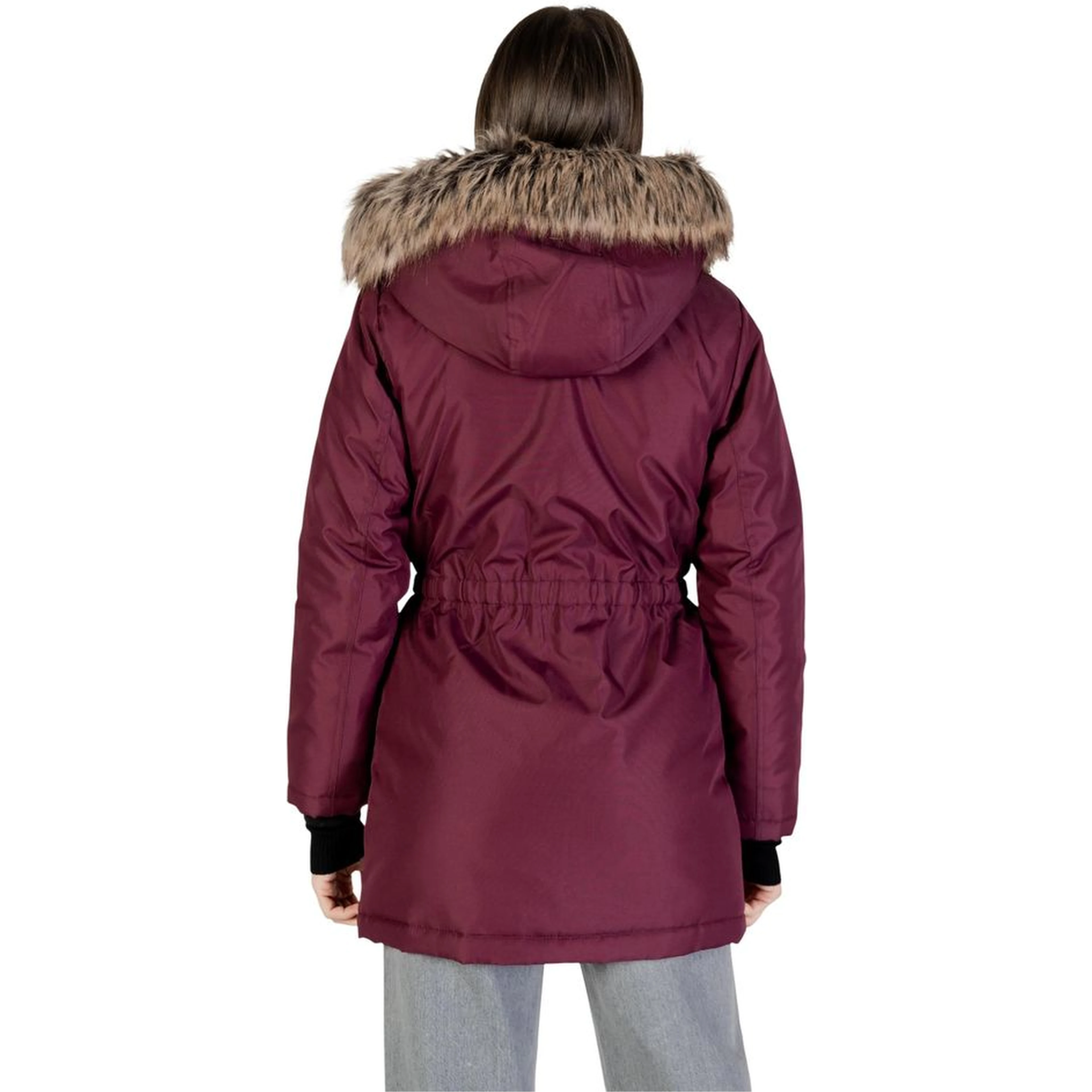 Bordeaux Polyester Parka