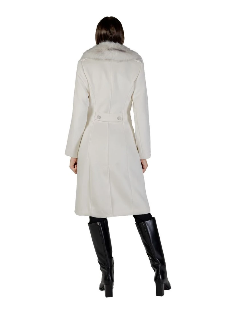 Cream Polyester Coat
