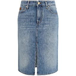 Blue Denim Skirt