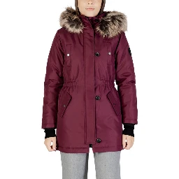 Bordeaux Polyester Parka